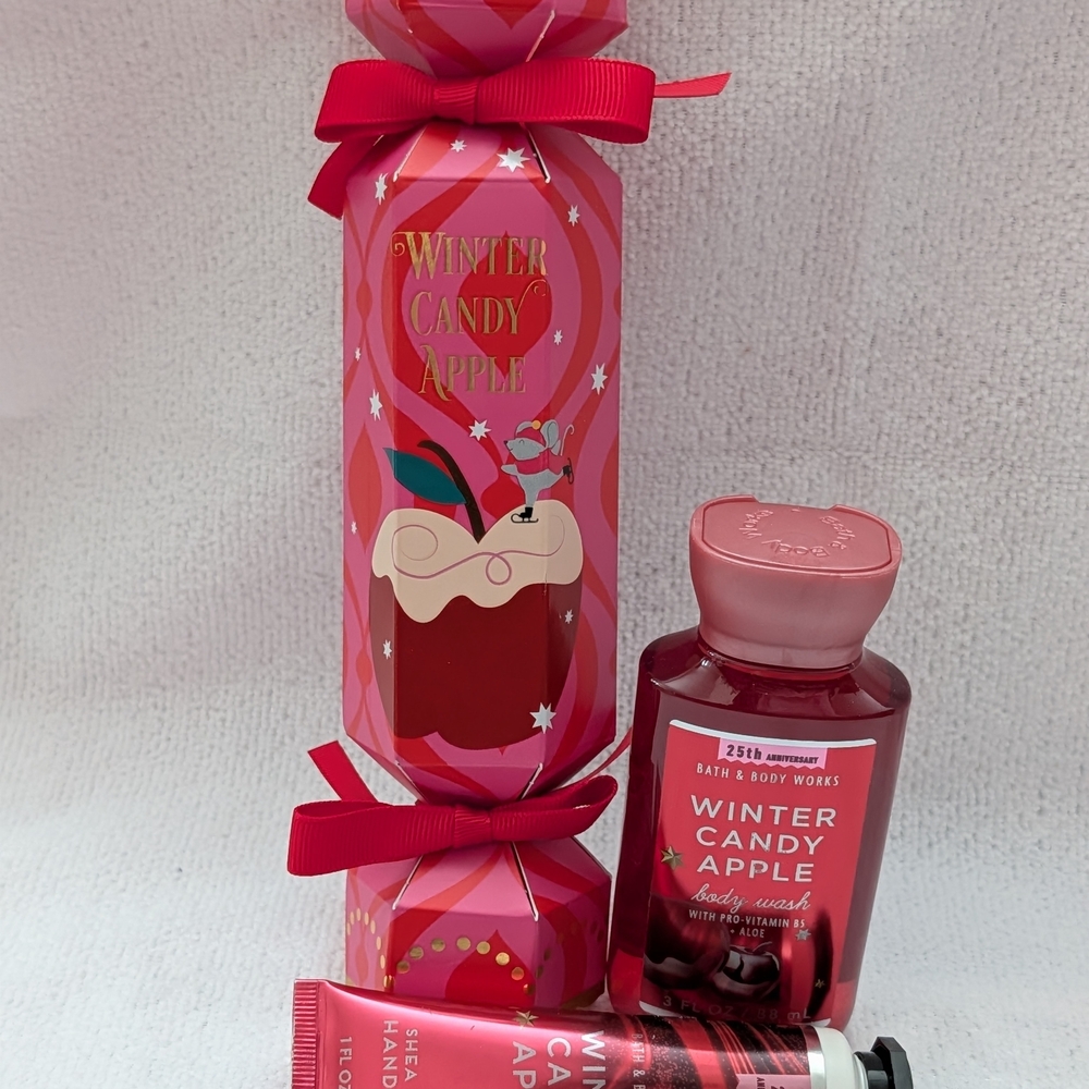 🩷🍎Bath & Body Works- Winter Candy Apple- Travel Size Bundle - New 🍎🩷